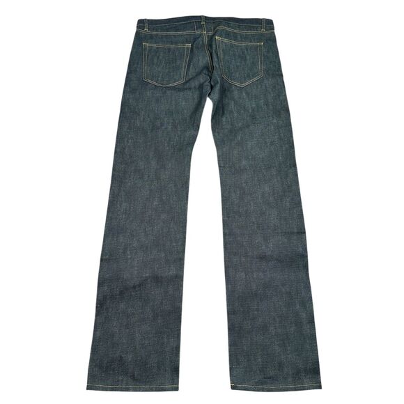 Yves Saint Laurent Paris Jeans D03 M/ST-LW Mens 36 YSL Dark Blue Denim Japan New - Picture 2 of 16
